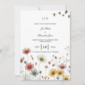 フローラカラフル夏 招待状 (正面)