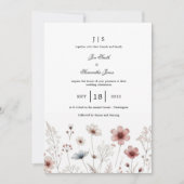 フローラカラフル夏 招待状 (正面)