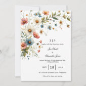 フローラカラフル夏 招待状 (正面)