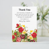 フローラカラフル悔やみや弔慰葬儀ありがとう 案内状 (スタンド正面)