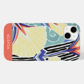 フローラカラフル抽象芸術アートパターン Case-Mate iPhoneケース (裏面 (横))