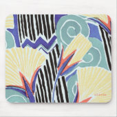 フローラカラフル抽象芸術アートby E.A. Seguy マウスパッド (正面)