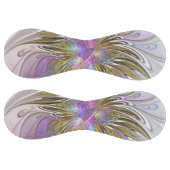 フローラカラフル抽象芸術フラクタル(ピンクと金ゴールド) ソフトボール (パネル)