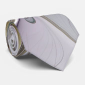 フローラカラフル抽象芸術フラクタル(ピンクと金ゴールド) ネクタイ (ロール)