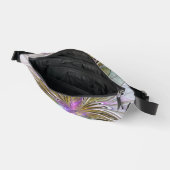 フローラカラフル抽象芸術フラクタル(ピンクと金ゴールド) ファニーパック (見開き)