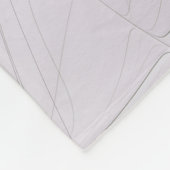 フローラカラフル抽象芸術フラクタル(ピンクと金ゴールド) フリースブランケット (角)