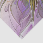 フローラカラフル抽象芸術フラクタル(ピンクと金ゴールド) 薄葉紙 (詳細)