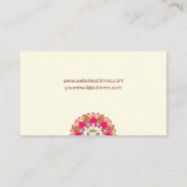 フローラカラフル曼荼羅 名刺 (裏面)