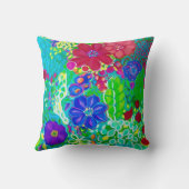 フローラカラフル枕がカラーでポッピング クッション (裏面)