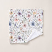 フローラカラフル水彩系ボタニカタオルセット バスタオルセット (ウォッシュタオル)