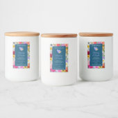 フローラカラフル海青の製品ラベルのハート フードラベル (ボトル)