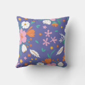 フローラカラフル牧草地パターン クッション (裏面)