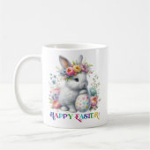 フローラカラフル砂糖スカル燃えるロウソク コーヒーマグカップ (左)