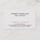 フローラカラフル砂糖スカル3 & White Background 名刺 (裏面)