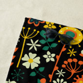 フローラカラフル糖スカルイラストレーション ビーチタオル (インサイチュ)