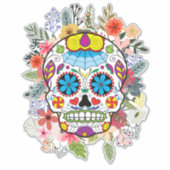 フローラカラフル糖スカル シール (正面)