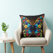 フローラカラフル翼を持つ蝶の一種 クッション (椅子)