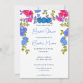 フローラカラフル花花花婚式シャワー招待状 招待状 (正面)