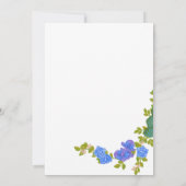 フローラカラフル花花花婚式シャワー招待状 招待状 (裏面)