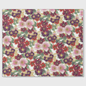 フローラカラフル要素を含む美しいパターン ラッピングペーパー (フラット)