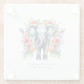 フローラカラフル象 ガラスコースター (裏面)