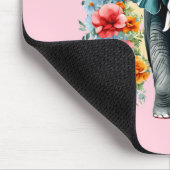 フローラカラフル象 マウスパッド (コーナー)