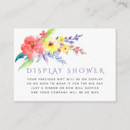 フローラカラフル赤ちゃんシャワー表示シャワー エンクロージャーカード