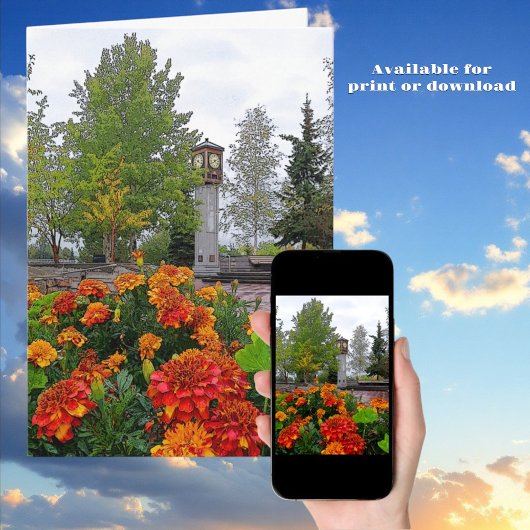 フローラカラフル風光明媚なカバー写真フェアバンクスAK カード