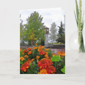 フローラカラフル風光明媚なカバー写真フェアバンクスAK カード (正面)