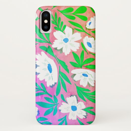 フローラカラフル・ブロッサム・ケース・メイトiPhoneケース Case-Mate iPhoneケース (裏面)