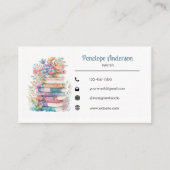 フローラカラーブックライター 名刺 (正面)