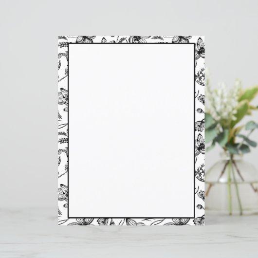 フローラカラーリングページ両面文房具シート (スタンド正面)