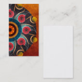 フローラカラー抽象芸術ベクターアート名刺 名刺 (正面/裏面)