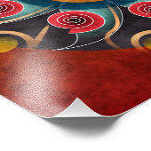 フローラカラー抽象芸術ベクトルアートフォトプリント フォトプリント            (角)