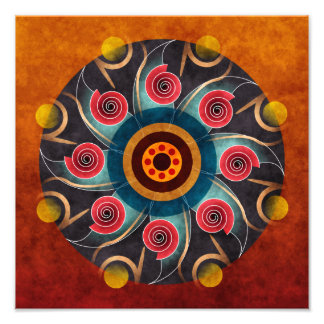 フローラカラー抽象芸術ベクトルアートフォトプリント フォトプリント           