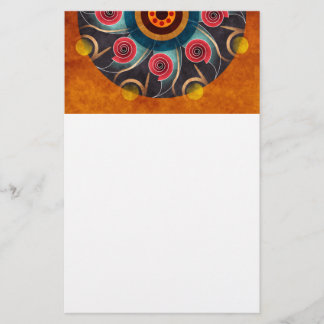 フローラカラー抽象芸術ベクトルアート文房具 便箋