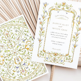 フローラカラーRococoフレ結婚ーム 招待状