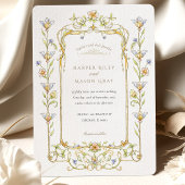 フローラカラーRococoフレ結婚ーム 招待状