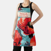 フローラカリフォルニアポピーの花 エプロン (インサイチュ)