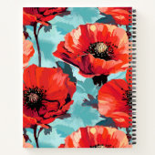 フローラカリフォルニアポピーの花 ノートブック (裏面)