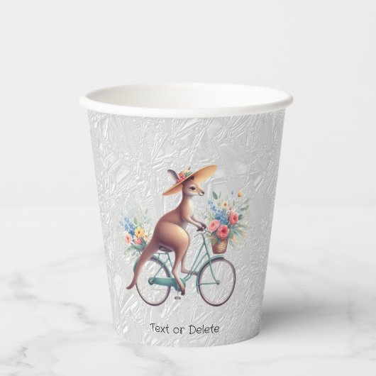 フローラカンガルー紙カップ 紙コップ (正面)