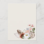 フローラカントリーウェスタン結婚ズの週末の日程 エンクロージャーカード (裏面)