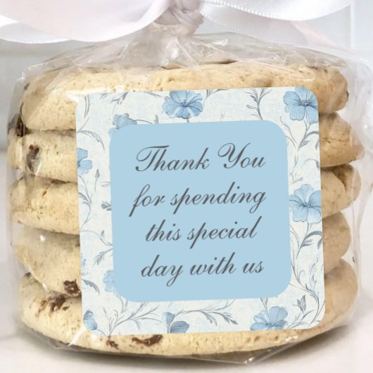 フローラカントリーガーデンエレガントな結婚式ありがとう スクエアシール