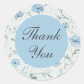 フローラカントリーガーデンエレガントな結婚式ありがとう ラウンドシール (正面)