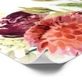 フローラカードとギフトのパーティー記号 ポスター (角)