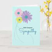 フローラカード付き茎形 カード (黄色い花)