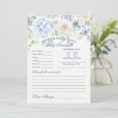 フローラカード用開花アドバイスにおける青色ベビーベビー 招待状 (スタンド正面)