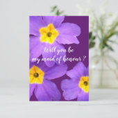 フローラカード、私のメイド・オブ・オーナー(花嫁付き添い人) 招待状 (スタンド正面)