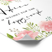 フローラカーネーションアドバイスと願結婚い事のサイン ポスター (角)