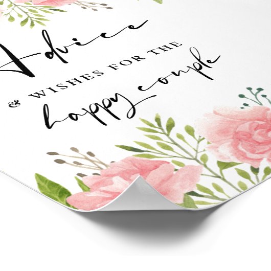 フローラカーネーションアドバイスと願結婚い事のサイン ポスター (角)